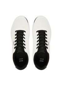 BOSS Sneakersy Titanium 50563962 Biały. Kolor: biały. Materiał: skóra #5
