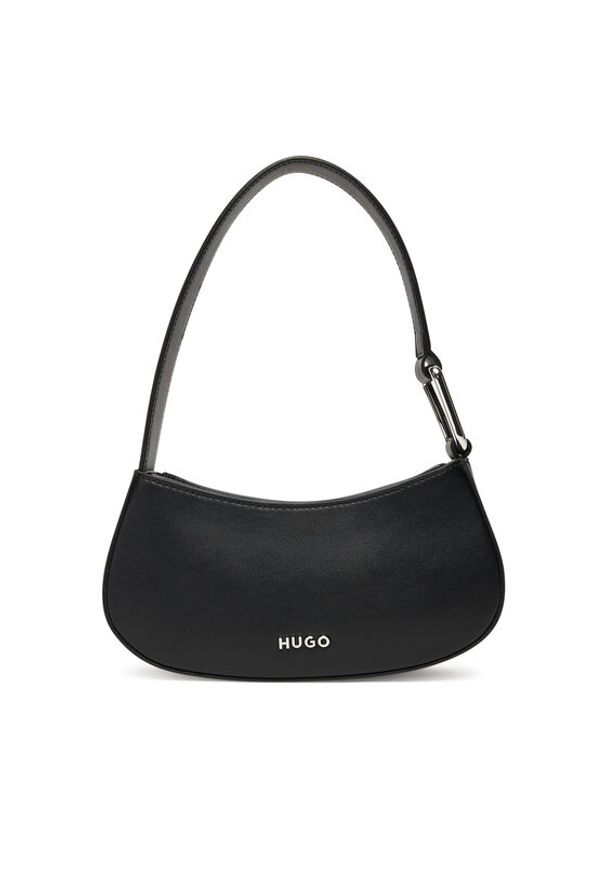 Hugo - HUGO Torebka Terrah 50547061 Czarny. Kolor: czarny. Materiał: skórzane