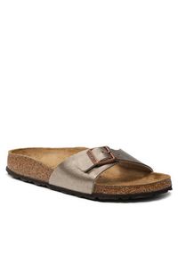 Birkenstock Klapki Madrid Bs 1020632 Złoty. Kolor: złoty. Materiał: skóra #8