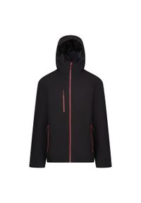 Regatta - Kurtka Wodoodporna Męska Ocieplana. Kolor: czerwony, wielokolorowy, czarny. Sport: turystyka piesza #1