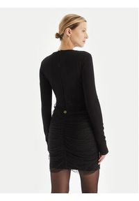 TwinSet - TWINSET Sukienka koktajlowa 252TT3261 Czarny Slim Fit. Kolor: czarny. Materiał: syntetyk. Styl: wizytowy