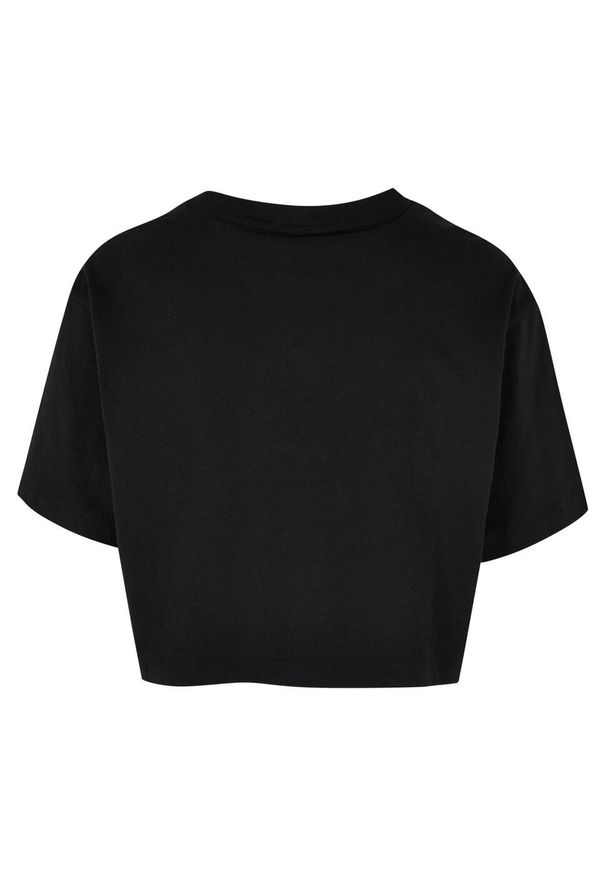 BUILD YOUR BRAND - Oversized Crop Top Dla Pań I Panów. Kolor: czarny