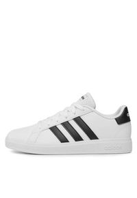 Adidas - adidas Sneakersy Grand Court Lifestyle Tennis Lace-Up Shoes GW6511 Biały. Kolor: biały. Materiał: skóra #4