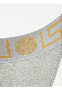 VERSACE - Versace Stringi AUD01042 Szary. Kolor: szary. Materiał: bawełna #6