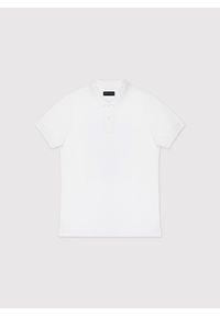 Pako Lorente - PAKO LORENTE – Gładki t-shirt polo w białym kolorze. Okazja: na co dzień. Typ kołnierza: polo. Kolor: szary, biały, czerwony, różowy, oliwkowy. Materiał: bawełna. Wzór: gładki. Styl: casual #8