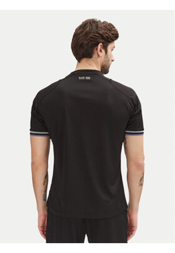 EA7 Emporio Armani T-Shirt 7M000256 AF13537 UC001 Czarny Regular Fit. Kolor: czarny. Materiał: syntetyk