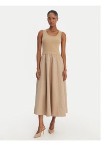 Weekend Max Mara Komplet bluza i sukienka Destino 2615631021 Beżowy Relaxed Fit. Kolor: beżowy. Materiał: bawełna #6