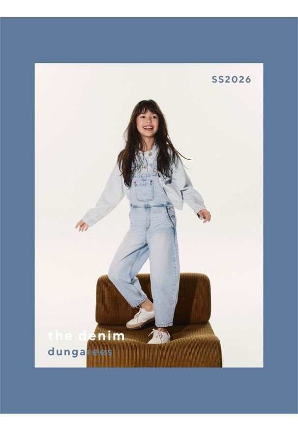 Reserved - Jeansowe ogrodniczki - niebieski. Kolor: niebieski