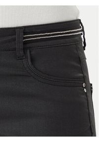 Morgan Spodnie materiałowe 212-PALONA Czarny Slim Fit. Kolor: czarny. Materiał: syntetyk, bawełna #6