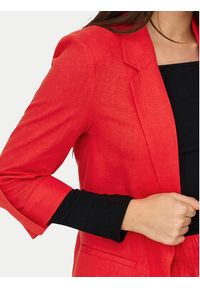 only - ONLY Marynarka Caro 15312199 Czerwony Loose Fit. Kolor: czerwony. Materiał: wiskoza #6