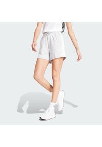 Adidas - Szorty Essentials 3-Stripes Cotton. Kolor: szary, biały, wielokolorowy. Materiał: bawełna. Sport: fitness #1