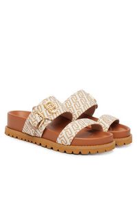 Liu Jo Klapki Livia 02 SA6109 TX439 Beżowy. Kolor: beżowy. Materiał: materiał #6