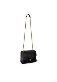 Lauren Ralph Lauren - LAUREN RALPH LAUREN Torebka 431974552001 Czarny. Kolor: czarny. Materiał: skórzane #5
