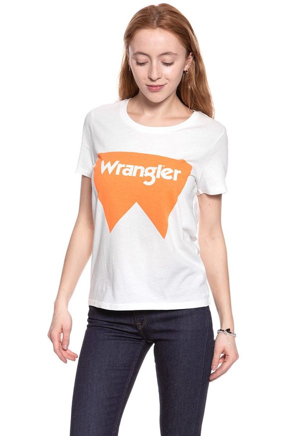 Wrangler - WRANGLER T SHIRT DAMSKI FESTIVAL TEE TANGERINE W7016EVUJ 112130893