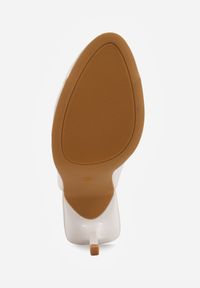 Born2be - Białe Lakierowane Klapki VICES na Szpilce z Wyciętą Cholewką i Kokardą Vilinelin. Okazja: na wesele, na co dzień, na ślub cywilny. Kolor: biały. Materiał: lakier. Obcas: na szpilce. Styl: wizytowy, casual, klasyczny, elegancki #4