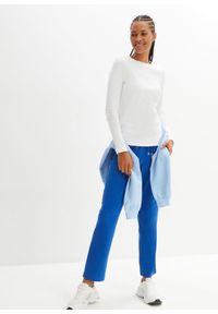 bonprix - Bluzka z długim rękawem z czystej bawełny organicznej. Kolor: biały. Materiał: bawełna. Długość rękawa: długi rękaw. Długość: długie #3