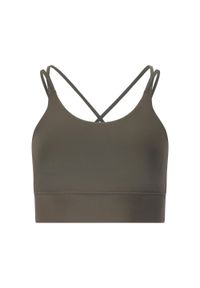 ENDURANCE - Biustonosz dla kobiet Athlecia Elli. Kolor: brązowy. Sport: fitness #1