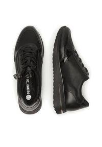 Remonte Półbuty D1G08-03 Czarny. Kolor: czarny. Materiał: materiał #7