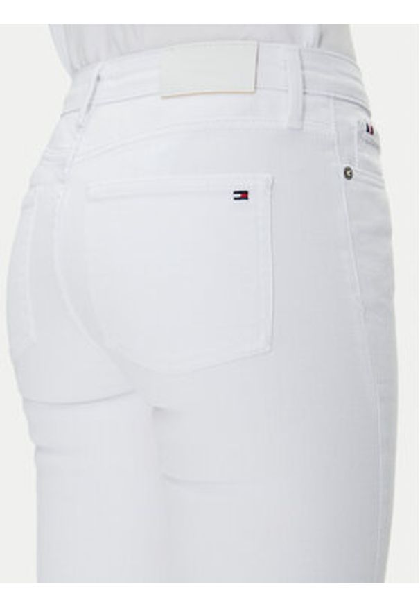 TOMMY HILFIGER - Tommy Hilfiger Jeansy Bootcut Rw White WW0WW44362 Biały Regular Fit. Kolor: biały