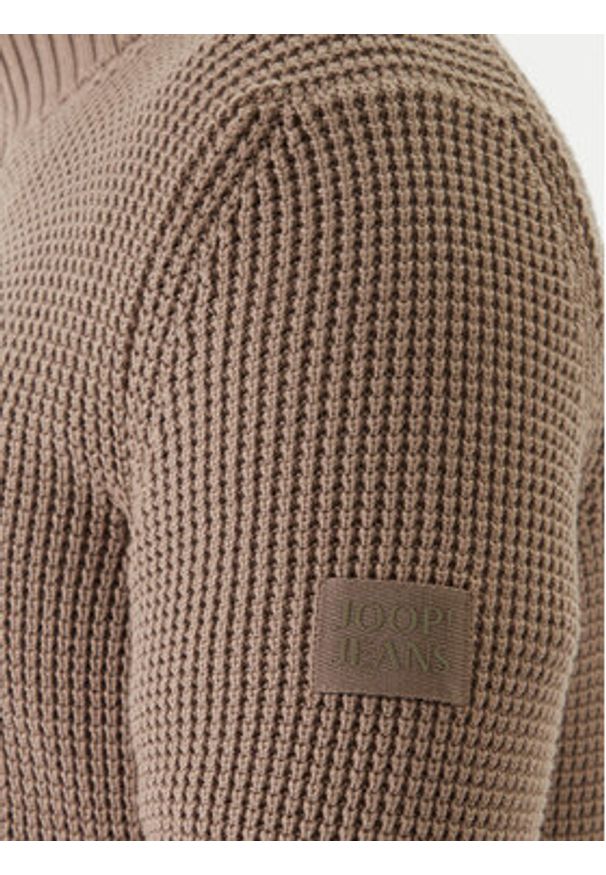 JOOP! Jeans Kardigan Hajoros 30047664 Beżowy Modern Fit. Kolor: beżowy. Materiał: bawełna