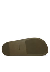 Calvin Klein Klapki City Sandal Buckle Suede HW0HW03130 Zielony. Kolor: zielony. Materiał: zamsz, skóra #3