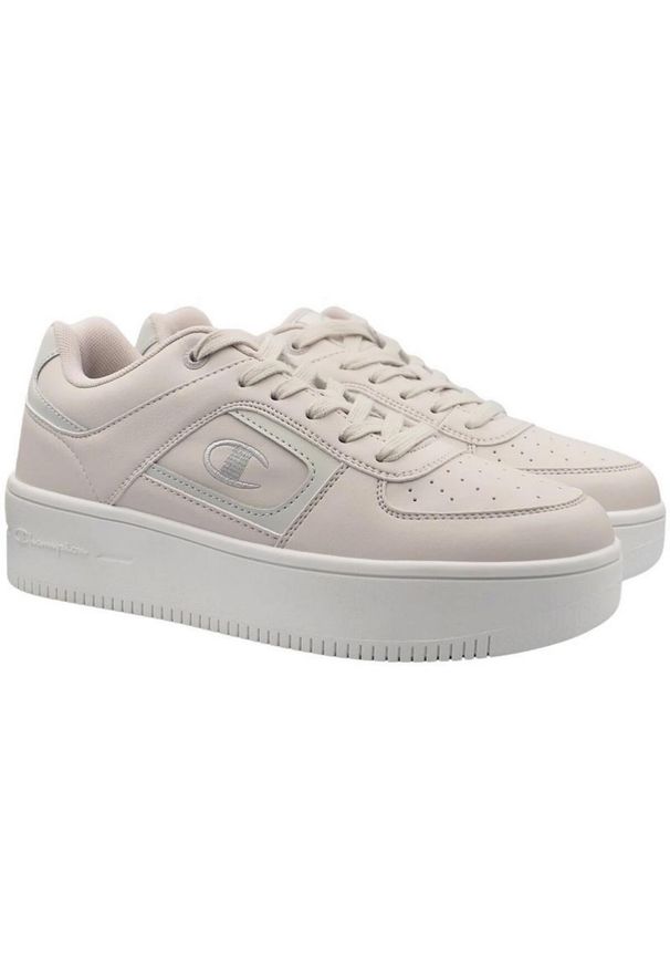 Champion - Damskie Buty Sportowe Foul Play Plat BS Low Cut. Kolor: beżowy, różowy, wielokolorowy