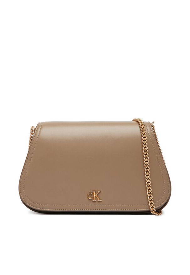 Torebka Calvin Klein. Kolor: beżowy