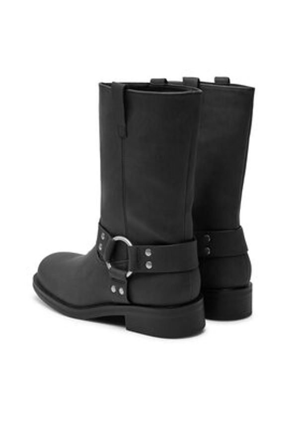 ONLY Shoes Botki Bax 15329812 Czarny. Kolor: czarny. Materiał: skóra