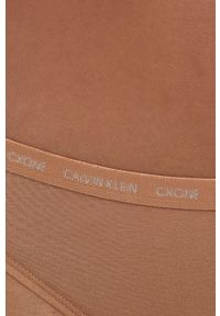 Calvin Klein Underwear Stringi (2-pack) kolor brązowy. Kolor: brązowy #4