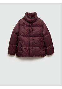mango - Mango Kurtka puchowa Time 77048263 Bordowy Regular Fit. Kolor: czerwony. Materiał: syntetyk #5