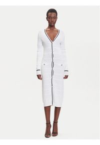 Marciano Guess Sweter 171623 Biały Classic Fit. Kolor: biały. Materiał: wiskoza