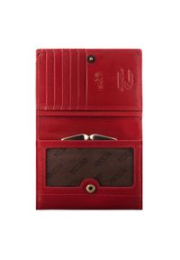 Wittchen - Damski portfel skórzany klasyczny średni czerwony. Kolor: czerwony. Materiał: skóra #5