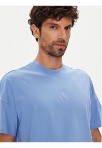 Adidas - adidas T-Shirt ALL SZN JX5084 Niebieski Loose Fit. Kolor: niebieski. Materiał: bawełna #5
