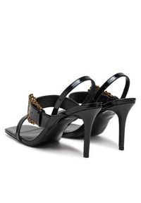 Versace Jeans Couture Sandały 78VA3S71 Czarny. Kolor: czarny. Materiał: skóra
