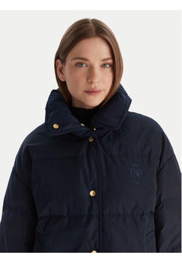 TOMMY HILFIGER - Tommy Hilfiger Kurtka puchowa WW0WW47294 Granatowy Relaxed Fit. Kolor: niebieski. Materiał: syntetyk