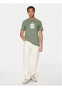 Hugo - HUGO T-Shirt Dalayer 50535363 Zielony Regular Fit. Kolor: zielony. Materiał: bawełna