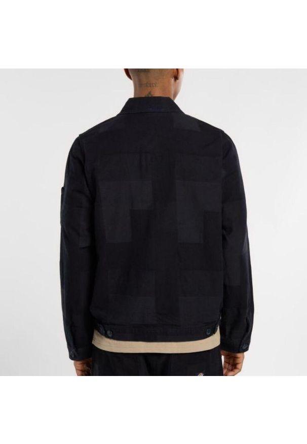 Dickies - Kurtka DICKIES DK0A4Z75RIN1 JACQUARD EISENHOWER Czarny. Kolor: czarny. Materiał: tkanina