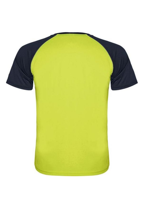 ROLY - Koszulka Sportowa Z Krótkim Rękawem Unisex Dla Dorosłych Indianapolis. Kolor: żółty, wielokolorowy, niebieski. Długość rękawa: krótki rękaw. Długość: krótkie