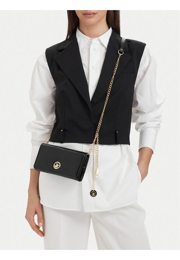 Beverly Hills Polo Club Portfel CEO-BHPC-W1-001-SS26 Czarny. Kolor: czarny. Materiał: materiał