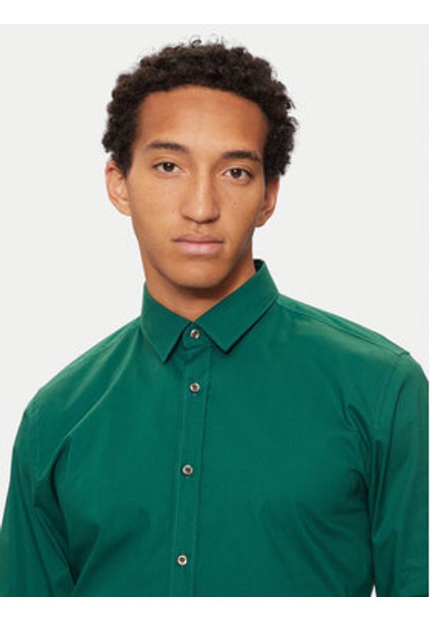 Hugo Koszula Elisha02 50479396 Zielony Extra Slim Fit. Kolor: zielony. Materiał: bawełna