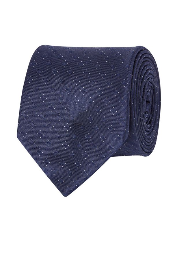 Calvin Klein Krawat K10K112341 Granatowy. Kolor: niebieski. Materiał: jedwab