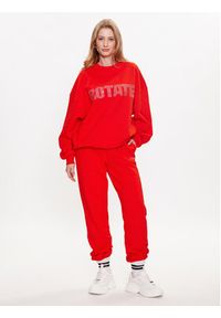 ROTATE Bluza Irisa 7001871030 Czerwony Regular Fit. Kolor: czerwony. Materiał: bawełna #4
