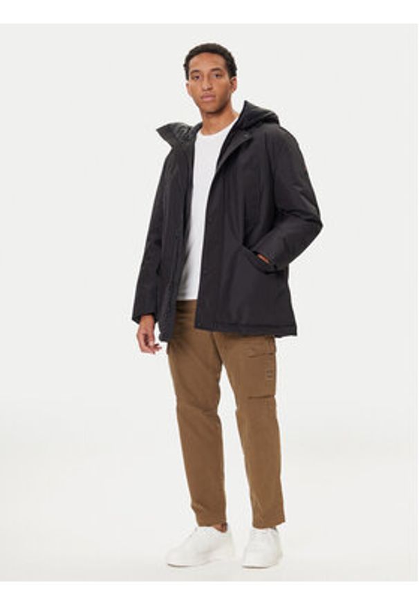 BOSS Kurtka zimowa Osiass1 50547078 Czarny Relaxed Fit. Kolor: czarny. Materiał: syntetyk. Sezon: zima