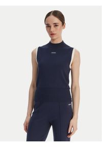 Guess Sweter 181078 Niebieski Classic Fit. Kolor: niebieski. Materiał: syntetyk #1