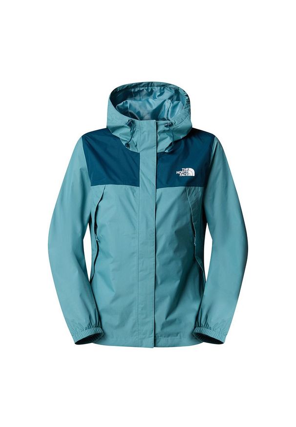 Kurtka The North Face Antora 0A7QEU5FO1 - niebieska. Typ kołnierza: kaptur. Kolor: niebieski. Materiał: nylon, materiał. Styl: sportowy, klasyczny