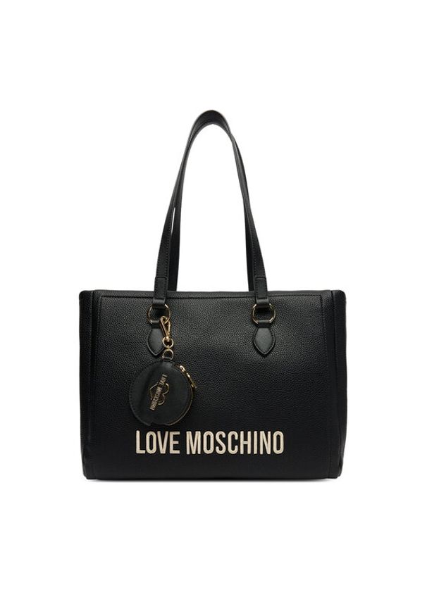 Love Moschino - LOVE MOSCHINO Torebka JC4105PP1NLT1000 Czarny. Kolor: czarny. Materiał: skórzane
