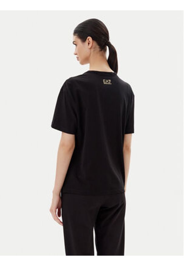 EA7 Emporio Armani T-Shirt 7W000098 AF12503 MC004 Czarny Loose Fit. Kolor: czarny. Materiał: bawełna