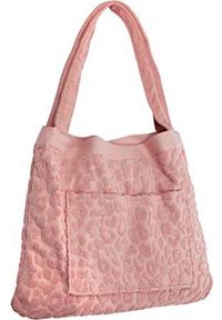 SunnyLife torba plażowa/ ręcznik Terry damska 49 x 41 cm bawełna różowa. Kolor: różowy. Materiał: bawełna