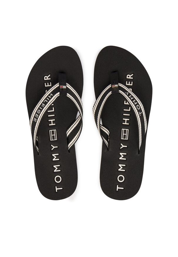 TOMMY HILFIGER - Japonki Tommy Hilfiger. Kolor: czarny