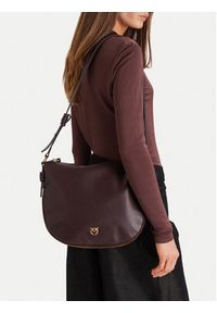 Pinko - PINKO Torebka Hobo Zip Around Classic Ai 25-26 PLTT 105113 A0QO Bordowy. Kolor: czerwony. Materiał: skórzane #4
